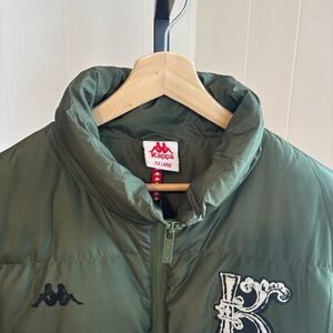 Kappa NWT Authentic Finreol Full Zip Puffer Jacket Green Cypress Men’s 2XL *NOTE